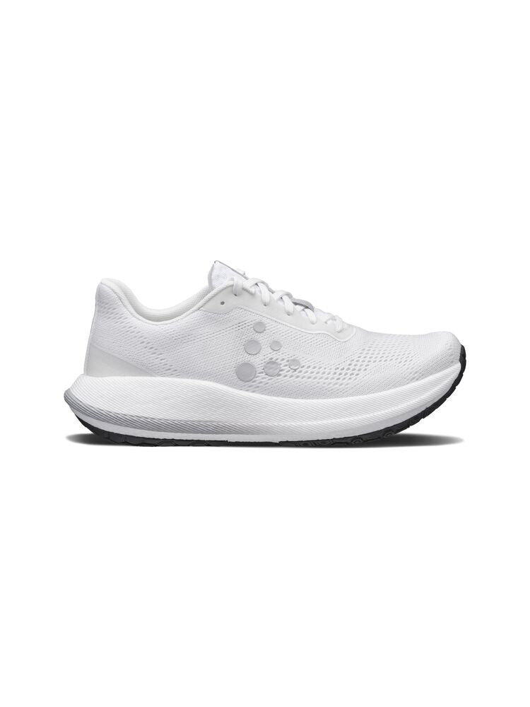 White running shoe on a white background