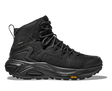 Black hiking boot with visible brand logo on a white background