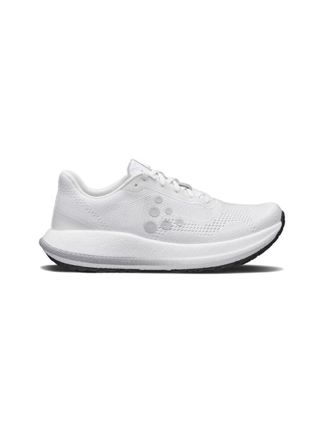 White running shoe on a white background