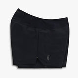 A pair of black, lightweight shorts, suitable for running or training.